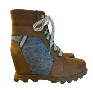 Sorel Joan Of Arctic Wedge III Lexie Damen-Bootie ─ Größe 7 - Bild 1 von 11