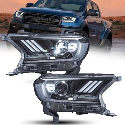 VLAND Full LED Headlights For Ford Ranger PX2 PXS 2016-2019 W/Sequential Signals - image 1 of 4