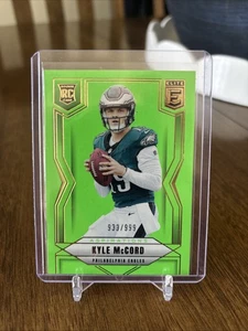 2025 Panini Donruss Elite Lime Green Kyle McCord RC /999 - Picture 1 of 2
