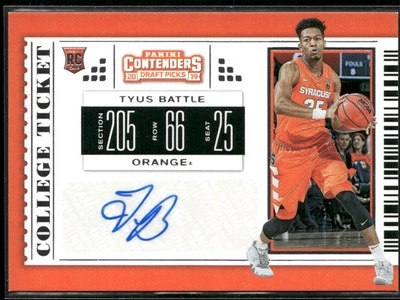 Tyus Battle 2019 Panini Contenders Draft Picks Rookie Auto #115 - Image 1 of 2