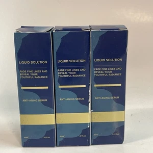 Liquid Solution Fade Fine Lines Anti Aging Serum Three Pack 30ml Exp03/28 - Picture 1 of 3