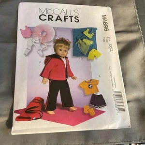 "Patrón de ropa para muñeca McCall's 18"" sin cortar #M4896" - Imagen 1 de 2