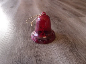 SAMMLERSTÜCK 1979 CALFAX CAROLITES RED BELL SPIELUHR 4 ZOLL HOCH FUNKTIONIERT - Bild 1 von 2