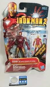 Marvel Iron Man 2 Movie Series Mark VI Actionfigur + Batt Power-Up Glow Hasbro - Bild 1 von 9