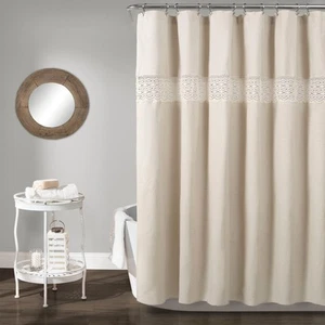 Lush Decor Dana Lace Shower Curtain - Picture 1 of 7
