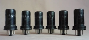 6pcs. 6J4 / 6Ж4 = 1511, 6AC7 ~ OSW2190 Vacuum Pentode NEW. SAME DATE III/IV-1970 - Picture 1 of 3