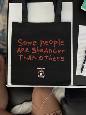 Dolls Kill x Emily The Strange TOGETHER PURREVER PRINTED TOTE BAG - Image 1 of 4