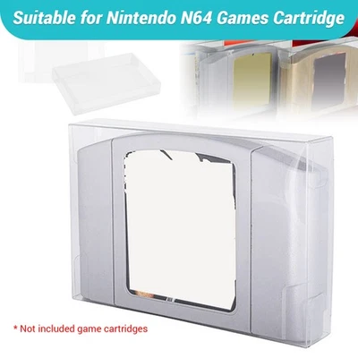 5-50X Cartridge Protectors for Nintendo 64 N64 Cart Game Clear Display Case NEW - Image 1 of 4