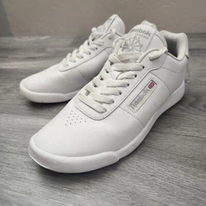Reebok weiße Schuhe Größe 7,5 Prinzessin klassisch leicht bequem Schnürschuhe Wandern - Bild 1 von 12