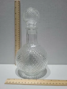 New Liquor Bottle Decanter with Stopper Glass (round shape w/neck) - Picture 1 of 10