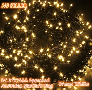 31V Australian Plug 50M Warm White Fairy String Lights 300 LEDs Christmas Party - Picture 1 of 6