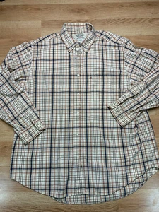 Ralph Lauren Jeans Company Button Down XL Size Mens Long Sleeve Shirt Plaid - Picture 1 of 8