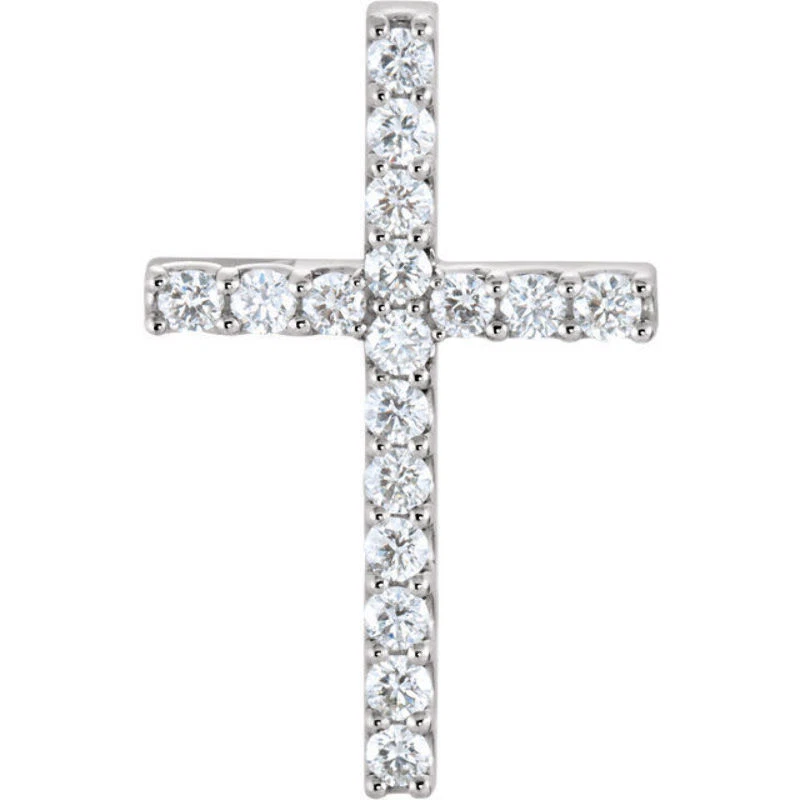 Diamond Cross Pendant In Platinum (3/4 ct. tw.) - Image 1 of 1