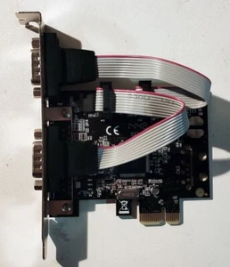 Carte PC : avec 2 ports série DB9 (PCI-Express) - Photo 1/2