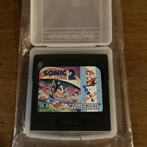Sonic the Hedgehog 2 (Sega Game Gear, 1992) Cartridge And Game Gear Case - Picture 1 of 4