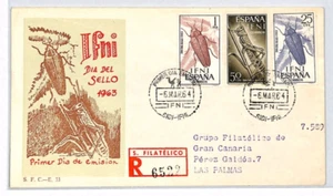 IFNI SPANISH MOROCCO FDC 1964 DIA DEL SELLO Spain Colonies{samwells}XP227 - Picture 1 of 10