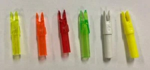 12 PACK OF BULK REPLACEMENT NOCKS - X, H, GT, AND S, VARIETY OF COLORS - Picture 1 of 5