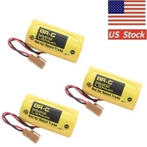 3pcs for A02B-0120-K106/A98L-0031-0007/BR26500 BR-C 3V 5000mAh Battery with Plug - Picture 1 of 3