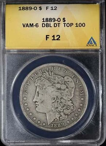 1889-O $1 Morgan Silver Dollar ANACS F 12 - Picture 1 of 4