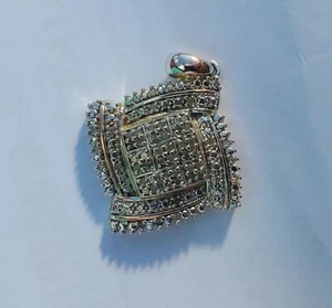 diamond pendant cluster - Picture 1 of 4
