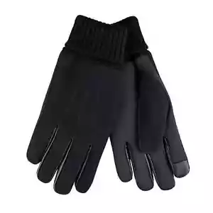 Guanti touchscreen Dockers neri da uomo misto lana elastica (45DK030034) taglia L/XL - Foto 1 di 7