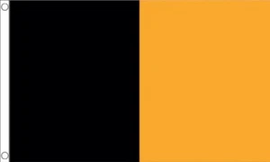 COUNTY KILKENNY Black and Amber FLAG 3x2 feet polyester 90cm x 60cm flags - Picture 1 of 1