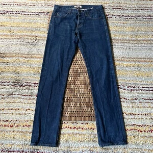 Naked & Famous Blue Jeans Mens Size 32x32 Weird Guy Left Hand Twill Selvedge - Picture 1 of 5