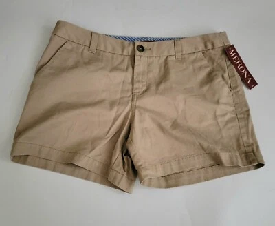 New Merona Bonjour Shorts Women Size 10 Chino Brown Outdoor  - Image 1 of 4