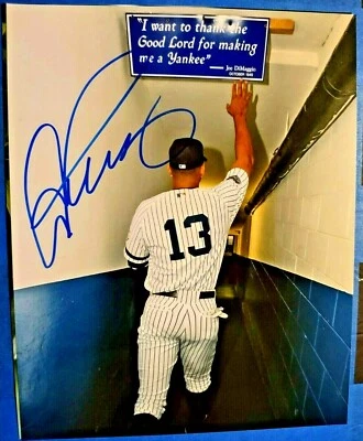 ALEX RODRIGUEZ AROD YANKEES SIGNED 8X10 PHOTO LORD MADE ME A YANKEE PROOF PIC - Image 1 of 4