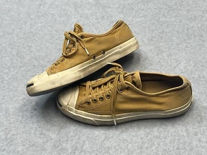 Converse Jack Purcell mustard yellow Low Top Sneakers Sz 9.5 women - Picture 1 of 14