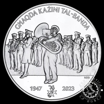 2023 - 10 EUROS de Plata PROOF - Malta Band Clubs Association - MALTA - Imagen 1 de 3