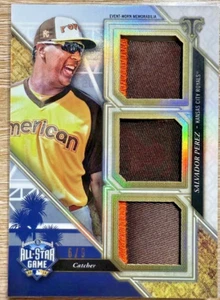 Topps Tribute Salvador Perez Relic Card 6/9 Royals MLB Game 2017 Rare From Japan - Picture 1 of 2