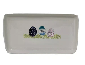 NEU Rae Dunn von Magenta FROHE OSTERN Schmuck Teller Tablett Schale Platte Wohndeko - Bild 1 von 10
