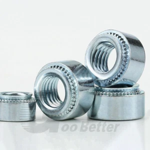 M2-M10 Selbstklemmmuttern Rundgewinde Clinch Presseinsatz Stahl verzinkt - Bild 1 von 11