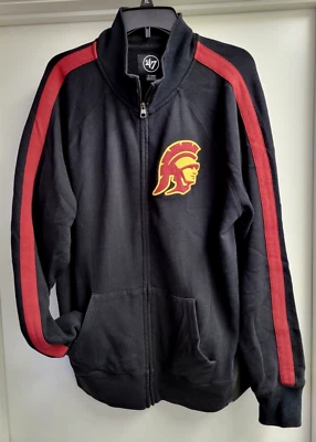 Chaqueta USC Trojans Para Hombre 47 Marca Negra Tommy Head Striker Cremallera Completa Talla XL Foto 1 de 4