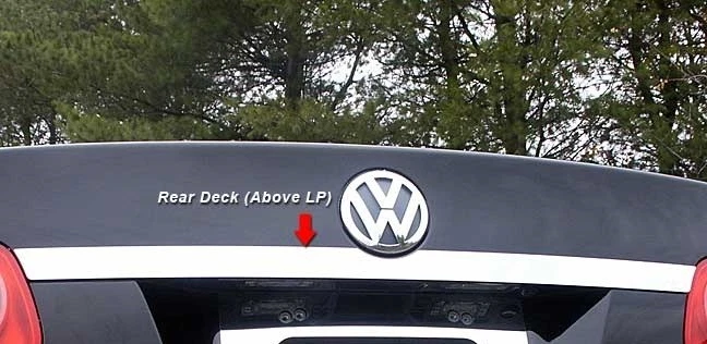 FITS VOLKSWAGEN JETTA 2005-2010 STAINLESS STEEL CHROME REAR TRUNK MOLDING TRIM - Image 1 of 1