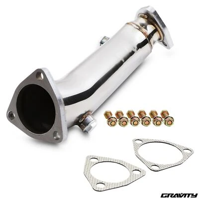 2.5-3" EDELSTAHL RENNAUSPUFF DE KAT DEKAT DOWNPIPE FÜR AUDI A4 B6 1.8T 20V - Bild 1 von 4
