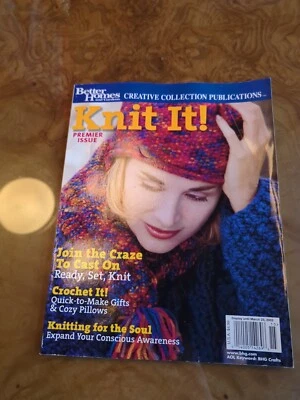 DJ6 KNIT IT! MAGAZINE, BETTER HOMES & GARDENS PREMIER ISSUE 2002 - Image 1 of 2