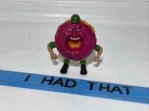 Food Fighters MAJOR MUNCH 1988 Mattel Red/Pink Donut Variant Action Figure - Picture 1 of 8