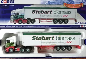 Corgi CC13756 Scania R (Rear Tag Moving Floor Trailer Eddie Stobart Biomass 1.50 - Imagen 1 de 2
