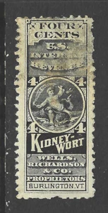 Bigjake: RS-263d, 4 cent Wells, Richardson & Co. - Match & Medicine - Picture 1 of 2