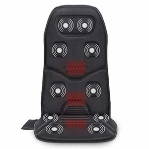 Asiento de masaje cojín asiento térmico calentador 10 motores de vibración silla dolor de espalda unisex - Imagen 1 de 7