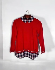 Maglia Tommy Hilfiger donna rossa donna M - Foto 1 di 12