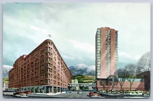Postal cromada Denver Colorado State Brown Palace Hotel #C14 - Imagen 1 de 2