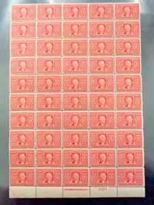 US Stamp #324 Sheet of 50 Pristine NH Missing Selvage Top + Right, CV $3,440 - Picture 1 of 4