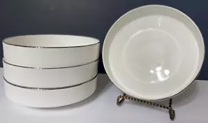 VTG Mikasa Bone China "ROCHELLE" set of 4 Soup/Cereal Bowls 6.5" X 1-3/4" - Picture 1 of 6