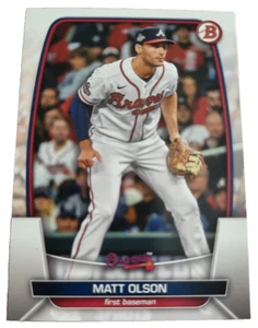 2023 Bowman Matt Olson #4 Atlanta Braves MLB Baseball Card (K0 - Picture 1 of 2