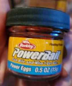 Berkley PowerBait Power Eggs Floating Magnum Soft Bait Sunrise .5 Oz Jar 1103584 - Picture 1 of 3
