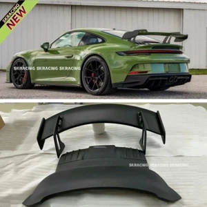 For Porsche 911 992 Carrera Rear Spoiler Lid Wing FRP Exterior Bodykit GT3 Style - Picture 1 of 13