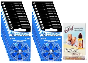 Premium Batteries Size 675 Hearing Aid Batteries (120 Pack) - Picture 1 of 7
